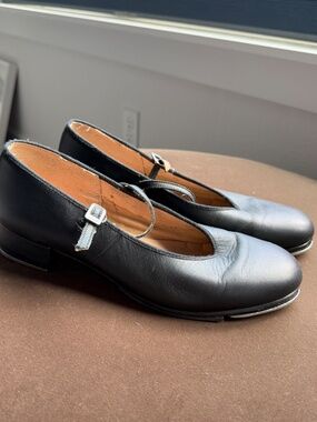 Bloch Black Leather Tap Dance Shoes Size 10